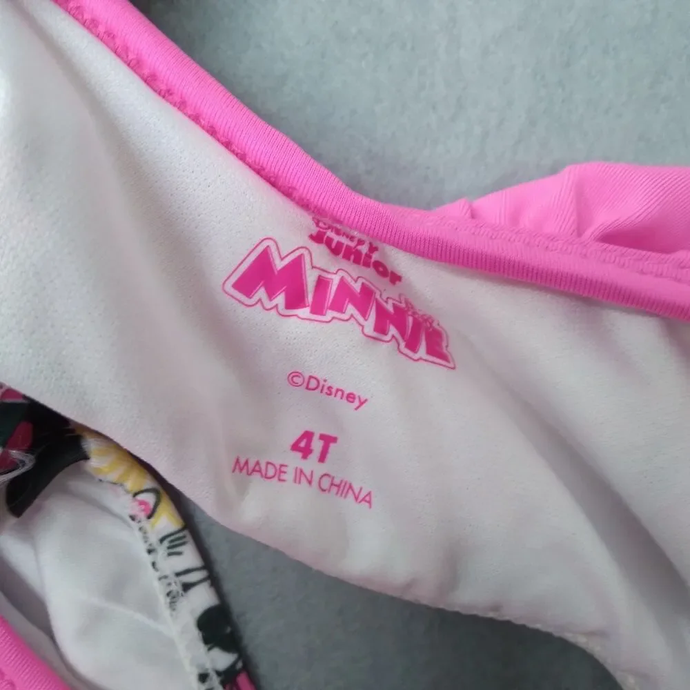Disney Junior Minnie Mouse Toddler Girls Bikini Swimsuit Size 4T